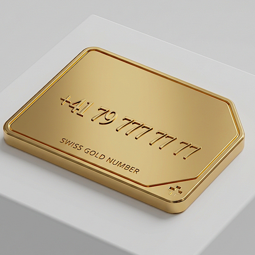 Swiss Gold Number SIM Card